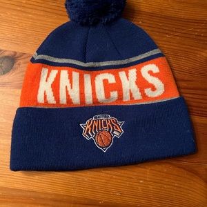 Knicks hat with Pom Pom